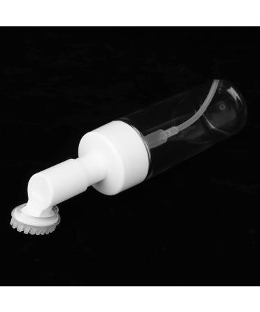 Buy Foam Bottle with Brush - Pump Bottle for Facial Cleanser | Round Concave Bottom & Silicone Brush Head - International Shipping Available - Buy Online on GoSupps.com