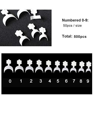 MWoot 500 Pcs Crescent Shape French False Nail Tips - Short Acrylic Fake Nails for DIY Nail Studios | 10 Sizes Available - Buy Online on GoSupps.com