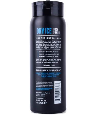 Duke Cannon Dry Ice Body Powder 6 oz. 1 pk - Stay Dry and Fresh All Day! - Buy Online on GoSupps.com
