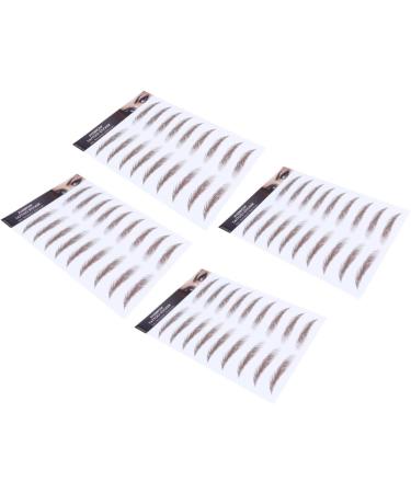 Beavorty 8 pcs eyebrow stickers makeup stickers hair eyebrows brown 6D Hair-Like Eyebrows Stickers 4d tool - Buy Online on GoSupps.com