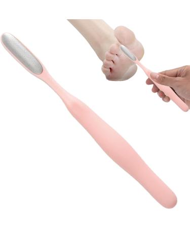 Eventerde Foot Rasp Foot File | Long Handled Toe Cleaning Brush Foot File Shower Foot Scrubber Skin Removal Foot File Callus Remover Long Handled Toe Brush for Wet and Dry Feet Pink - Buy Online on GoSupps.com