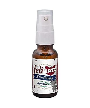 cdVet Naturprodukte feliTATZ dental care 20 ml - Cat - teeth and gums -hygiene - gingivitis - loss of appetite - mouth odor - odor-inhibiting + gums-strengthening - healthy