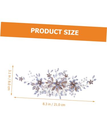 Angoily Headgear Hair Dryer Brush Bridal Hair Decor Bridal Clip Bridal Flower Hair Comb Crystal Headpiece Tiara Wedding Hair Comb Bride Metal Accessories Pearl - Buy Online on GoSupps.com