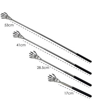 Ggnaxivs Back Scraper - Retractable Stainless Steel Handle | Body Massager & Head Scraper | International Shipping Available - Buy Online on GoSupps.com