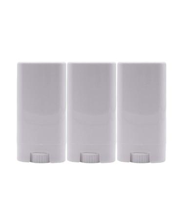 15pcs 15ml White Plastic Deodorant Containers 0.5 Oz New Empty Oval Lip Balm Tubes Twist-Up Deodorant Container for Lipstick Crayon Chapstick DIY Make Your Own Deodorant Cream Lotion Bar 15 Pcs White - Buy Online on GoSupps.com