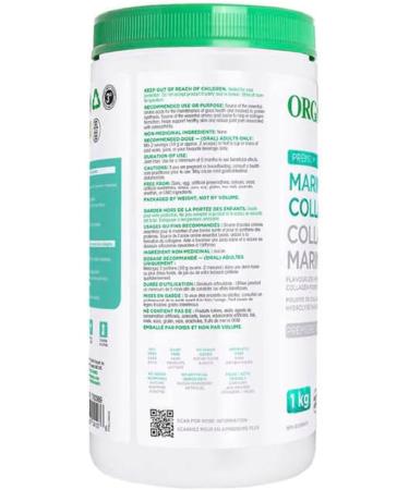 Organika Marine Collagen Premium Grade 1 kg (1000 grams) - Essential Protein for Hair Nails and Joints - Buy Online on GoSupps.com