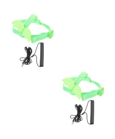 Beavorty 2 Sets Bird Leash Lizard Leash Pet Bird Harness and Leash Chicken Harness for Birds Parrot Bird 12X6X1.3CMx2pcs Greenx2pcs