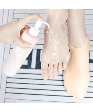 rongweiwang 2a of Soft Silicone Foot Care Tools Flexibility and High Elasticity 3. Flexibility Silica Gel Moisturizing Socks Colour of Skin One Size fits All Colour of Skin One size fits all - Buy Online on GoSupps.com