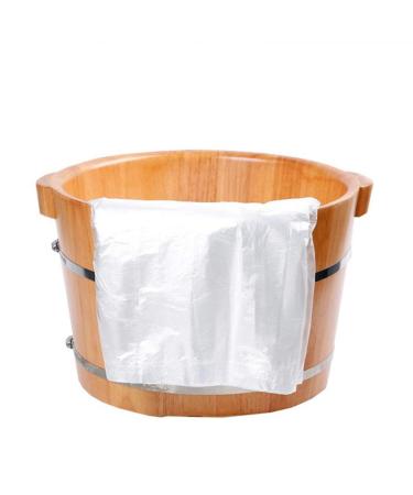 HOMSFOU Disposable Foot Tub Liners - Thick Foot Soaking Bags for Pedicure Spa (80pcs 75x65cm) - White - Buy Online on GoSupps.com