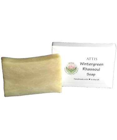 ATTIS ATTIS Wintergreen Handmade Natural Soap with Aloe Vera Gel Shea Butter and Rhassoul Clay - Vegan
