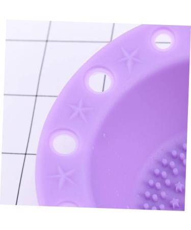 minkissy 1pc Makeup Brush Scrubber Makeup Brush Cleaning Pad Cleaner Brush Pad Cosmetic Brush Cleaner Silicone Brush Cleaner Makeup Cleaner for Makeup Brush Cup Tool Purple Make up medium Purple - Buy Online on GoSupps.com