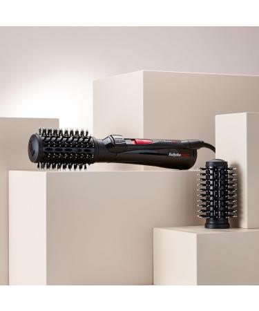 BaByliss Pro Rotating Hot Air Brush - 800 Watt 2 Attachments Black | International Shipping Available - Buy Online on GoSupps.com