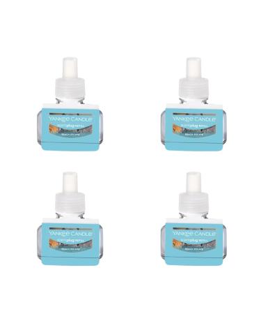 Yankee Candle Beach Escape Electric Home Fragrance Scent Plug Refill (Pack of 4) Beach Escape 0.625 Ounce (Pack of 4)