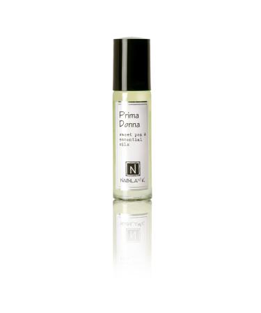 Prima Donna Roll-On Perfume with Sweet Pea Oil Alcohol-Free All-Natural Organic Long-Lasting Fragrance - Travel-Size Perfume for Women - TSA Approved 0.33 oz / 10 ml