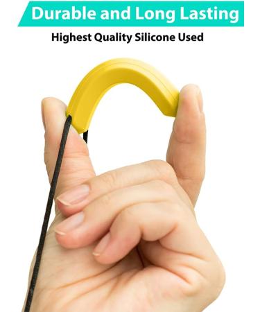 Tilcare Chew Chew Sensory Necklace - Textured Silicone Chew Toy for Kids & Adults with Autism - Chew Necklaces in Light Blue/Orange/Yellow - Buy Online on GoSupps.com