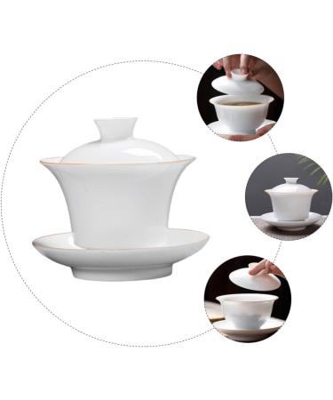 Alipis 1 Set Household Ceramics Coffee Drinking Tea Kung Saucer Office Retro Chinese Kitchen Style Home - Buy Online on GoSupps.com
