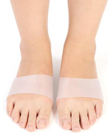 2 Pairs Soft Silicone Gel Arch Support Braces for Plantar Fasciitis - Pain Relief Cushions for Weak Feet - Buy Online on GoSupps.com