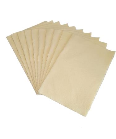 10 Sunshine Silver Polishing Cloth for Sterling Silver, Gold, Brass and Copper Jewelry Polishing Cloth