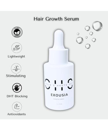 Chelle's Haute Seat Hair Growth Serum - Lightweight Plant-Based & Cruelty-Free | Reduce Shedding Strengthen Hair & Block DHT for Thicker Fuller Hair - Buy Online on GoSupps.com