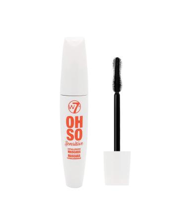 W7 Oh So Sensitive Hypoallergenic Mascara - Black Vegan Formula with Vitamin E for Sensitive Eyes - Buy Online on GoSupps.com
