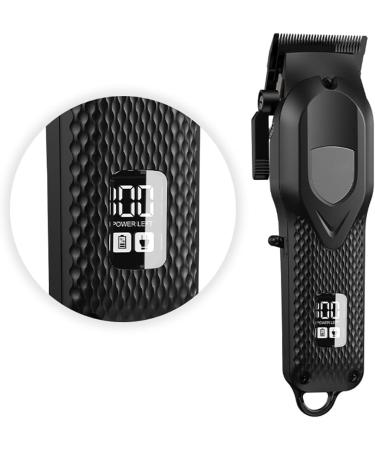 Pro Hair Clipper 7000RPM Hair Clipper Hair Trimmer Professional Barber Rechargeable Clipper with LED Display(Color:NG-119 Black) - Buy Online on GoSupps.com