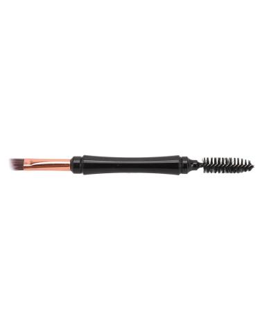 Eyebrow Brush Ergonomic Handle for Comfortable Eyebrow Brush Professional Spiral Angled Double Ended Makeup Tool Portable for Beginners