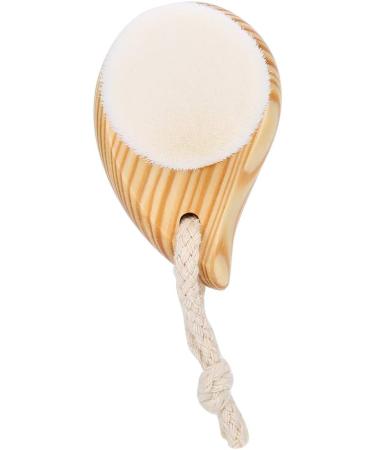 Manual Facial Brush with Wooden Handle | Gentle Exfoliating Scrub for Sensitive Skin - Buy Online on GoSupps.com