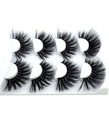4 Pairs of Soft Real Hair False Eyelashes - Thick & Long 3D Fiber #06 - International Shipping Available - Buy Online on GoSupps.com