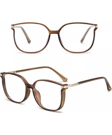 Stylish Large Cat Eye Ladies Reading Glasses Anti Blue Light Computer Readers Anti Glare Glasses(Couleur:Brown Grandeur:2.5x) - Buy Online on GoSupps.com