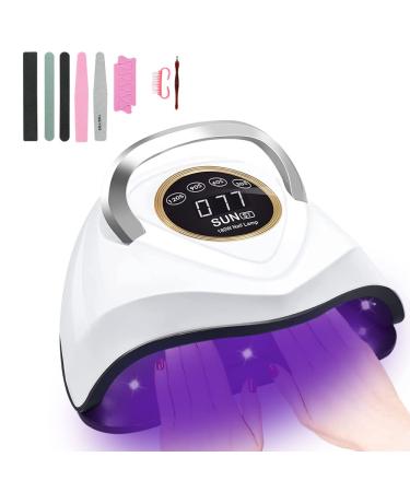 UV Gel Nail Lamp 180W UV Nail Dryer LED Light for Gel Polish-4 Timers Professional Nail Art Accessories Curing Gel Toe Nails