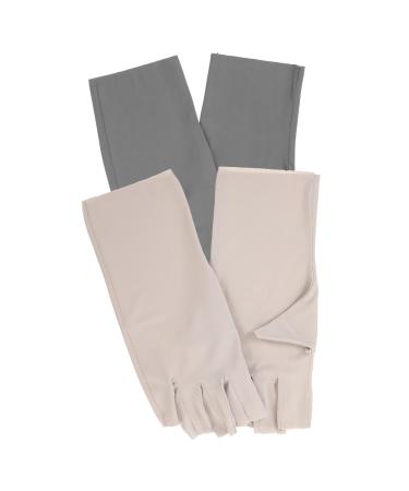 POPETPOP 2 Pairs Women's Sun Protection Gloves Protective Gloves for Manicure Nail Art Uv Gloves Uv Protection Gloves for Nail Manicure Uv Gloves Nail Art Accessory Nylon Nail Lamp Summer