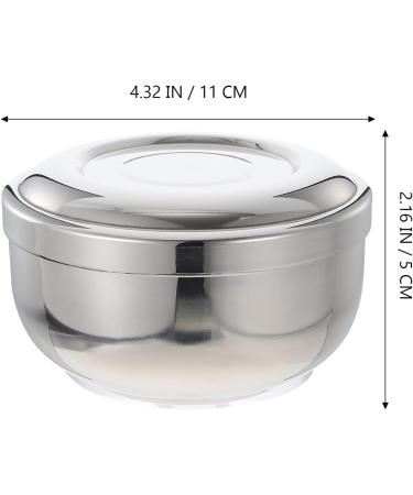 Fomiyes Stainless Steel Shaving Bowl for Men | Deep Size Shaver Foam Mug for Home & Hairdresser | Durable Metal Shaving Soap Bowl - International Shipping - Buy Online on GoSupps.com