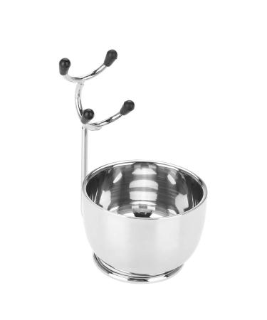 Professional Beard Shaving Set for Men | Stainless Steel Mustache Tool Bowl Stand & Brush - International Shipping Available - Buy Online on GoSupps.com