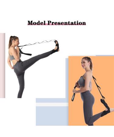 Lushnessu Fitness Foot and Calf Stretcher Strap for Plantar Fasciitis Achilles Tendonitis and Hamstring Yoga Stretching Belt with Instruction Guide(Pink) - Buy Online on GoSupps.com
