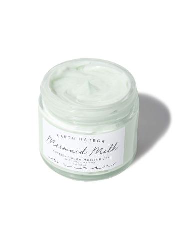 Earth Harbor Mermaid Milk Nutrient Glow Moisturizer - Lightweight Botanical Hydration with Matcha and Spirulina | Non-GMO + Plant-Based - Buy Online on GoSupps.com