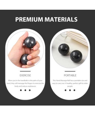 Beaupretty Marble Stone Baoding Balls - 4pcs Hand Massage & Jade Rolling Balls for Relaxation & Therapy - Buy Online on GoSupps.com