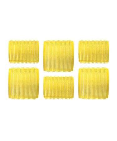 Drybar High Tops Self-Grip Rollers, Yellow, 3 Medium & 3 Large Count