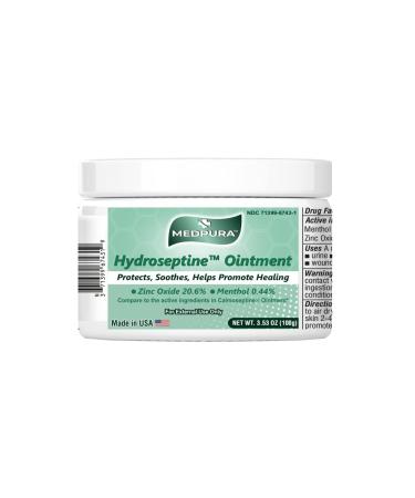 Hydroseptine Ointment 3.53 oz (100g) by MEDPURA Made in USA Compare to The Active Ingredients in Calmoseptine Ointment