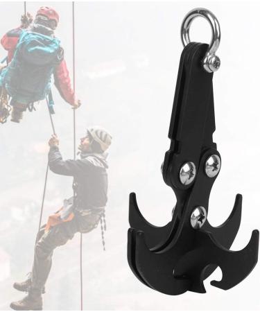Enrilior Stainless Steel Black Grappling Hook for Climbing & Mountaineering | Outdoor Activity Rock Climbing Claw - Buy Online on GoSupps.com