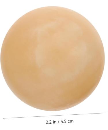 FOMIYES 2 STK Marble Massage Balls - Stress Relief & Health Care - 5.50cm Yellow Baoding Balls for Hand Function & Fitness - Buy Online on GoSupps.com