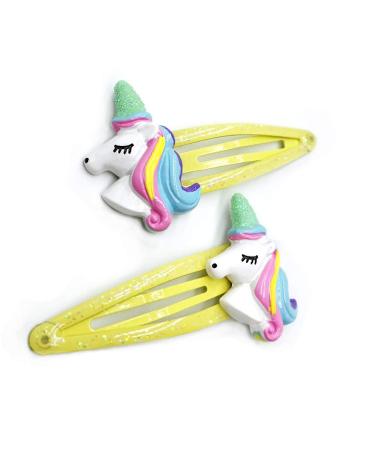Unicorn Snap Hair Clips 6Pcs | Girls Toddlers Kids Hair Accessories | Unicorn Party Birthday Gift - Buy Online on GoSupps.com