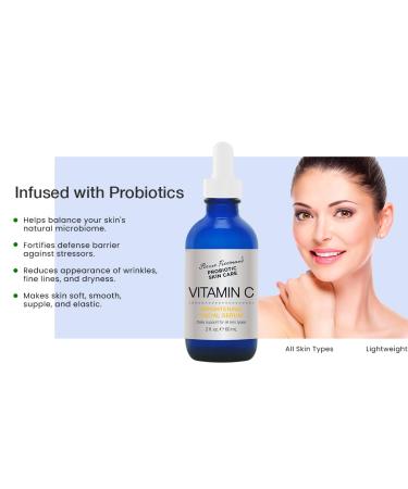 Pierre Freeman Probiotic Skin Care Vitamin C Brightening Facial Serum (2 Oz) - Radiant Skin & International Shipping Available - Buy Online on GoSupps.com