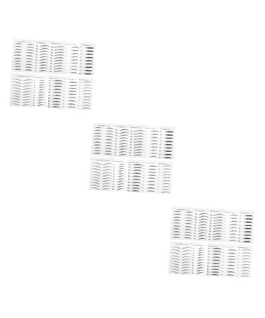 Ipetboom 30 Sheets Imitation Eco Eyebrow Sticker Stickers False Eyebrows Cosmetic Makeup Brow Sticker 6d Tool