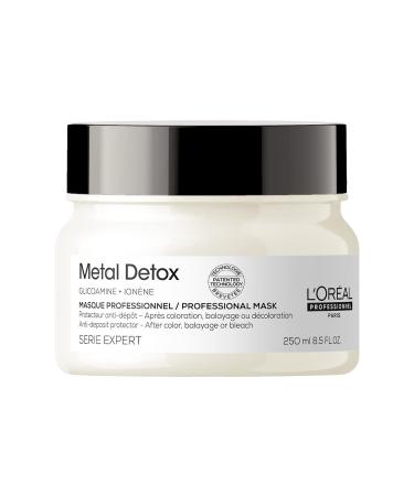 LOreal Professionnel Metal Detox Hair Mask | Deep Conditioner & Treatment | Prolongs Hair Color, Prevents Damage & Adds Softness | For Dry, Damaged & All Hair Types | Sulfate-Free 8.5 Fl Oz
