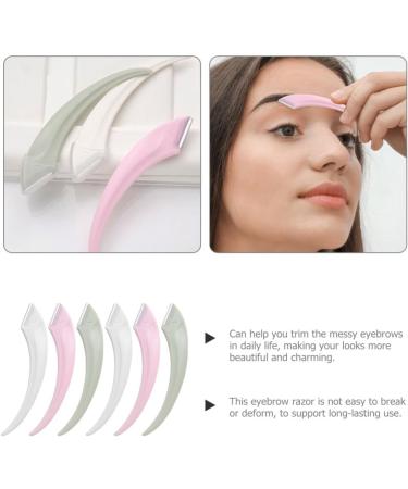 Beavorty 6-Piece Meniscus Anti-Scratch Eyebrow Trimmer Set - Stainless Steel Face Hair Removal for Women | Eyebrow Cutter & Raspers - Perfect Cosmetics Tool - Buy Online on GoSupps.com