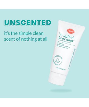 Shop Lume Acidified Body Wash Mini Sampler 4-Pack - pH Optimized, Odor Eliminating, Skin Softening - 2oz Each - Buy Online on GoSupps.com
