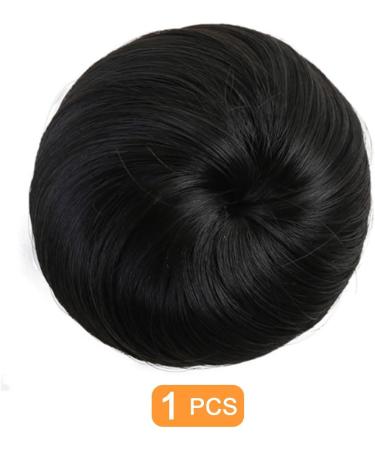 Traziewell Black Hair Extensions Hair Bun Donut Synthetic Hairpiece Messy Buns Hair Scrunchies for Women Updo Extension Black 0319 FH000319 One Size - Buy Online on GoSupps.com