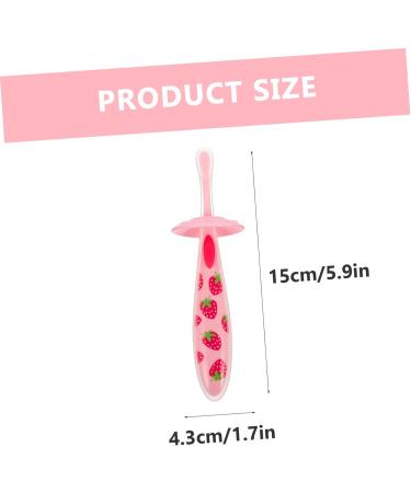 Tovinanna 4-Piece Children's Toothbrush Set - Toddler Training Manual Brushes for Travel & Cleaning - Cute Pink Baby Accessories - Buy Online on GoSupps.com