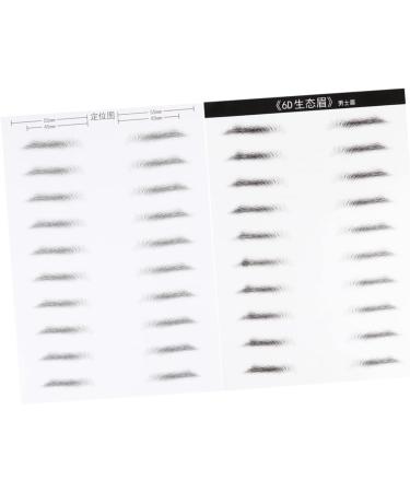 Beavorty 4 Sheets Pairs Faux Eyebrow Artificial Eyebrow Patch Eyebrow Stickers Makeup Tools Disposable 6d - Buy Online on GoSupps.com