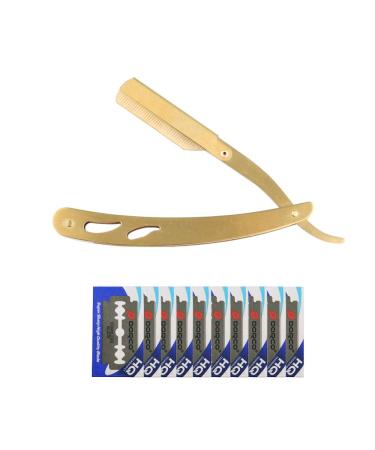 Cesfonjer Bart Razor for men Professional Straight Edge Razor 100% stainless steel Folding vintage Razor 10 replacement cloud premium blade. - Buy Online on GoSupps.com